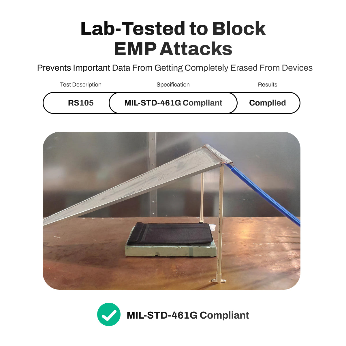 Ultra Armor Faraday Phone Bag Lab Tested to Block EMP Attacks MIL-STD-461G Compliant